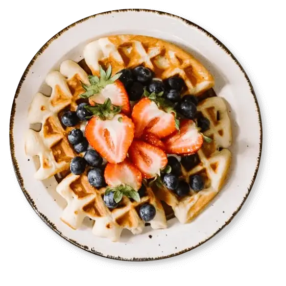 Brunch and bites. plate-of-cookie-with-strawberry